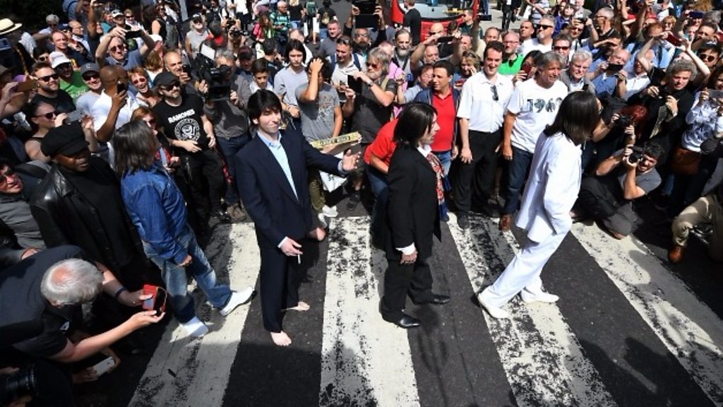 As The Beatles' Abbey Road turns 50, fans recreate iconic album cover photo  in London – Firstpost