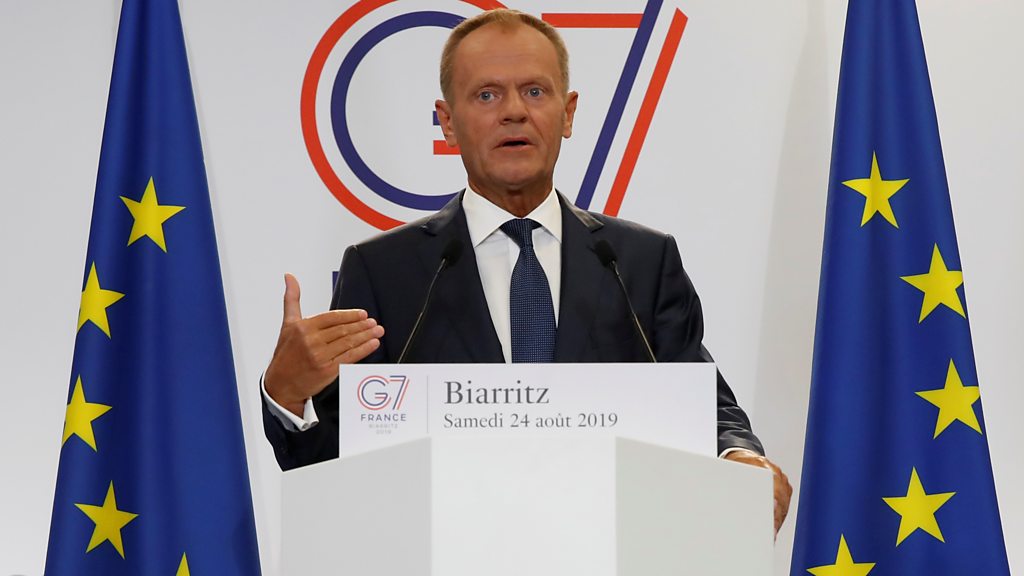 Brexit: EU 'willing to listen' to Boris Johnson's ideas, says Donald Tusk