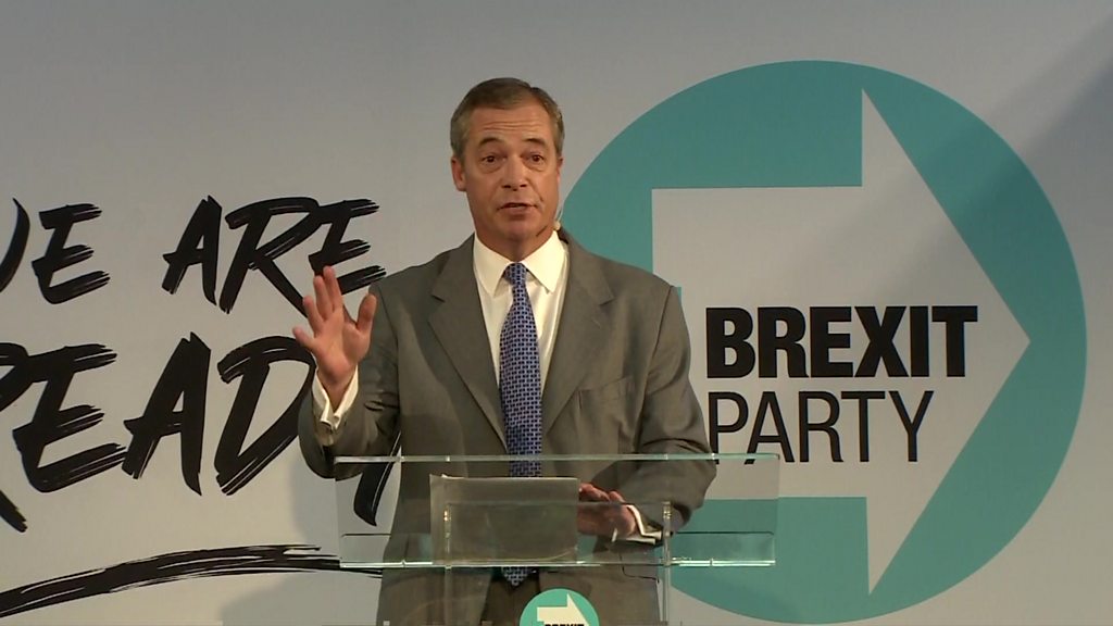 Brexit: No deal 'only acceptable' way to leave EU, says Nigel Farage