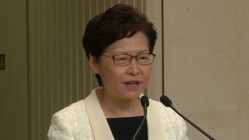 Carrie Lam: Hong Kong leader never tendered resignation to Beijing'