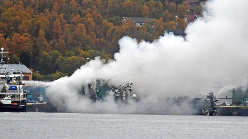 Photos: Catastrophic fire decimates Russian firm Norebo's factory trawler