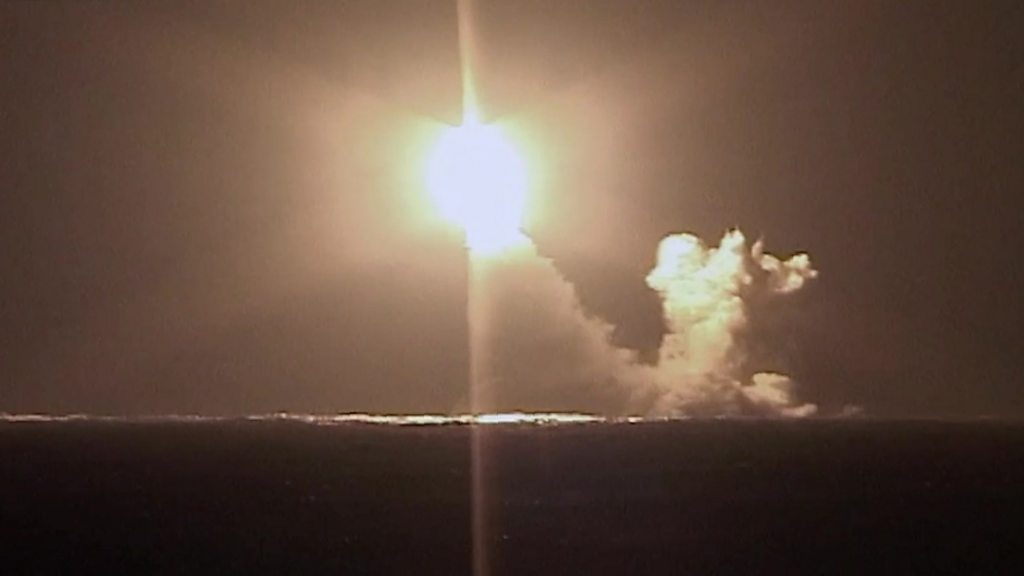 Russia test-fires missile from new nuclear-powered submarine