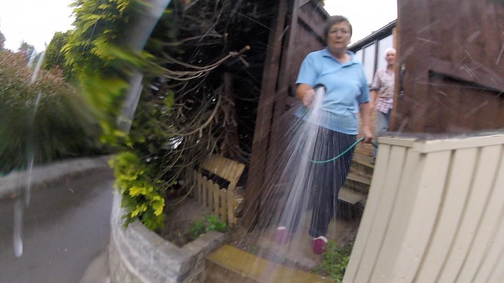 Denbigh couple admit spraying neighbour with hosepipe