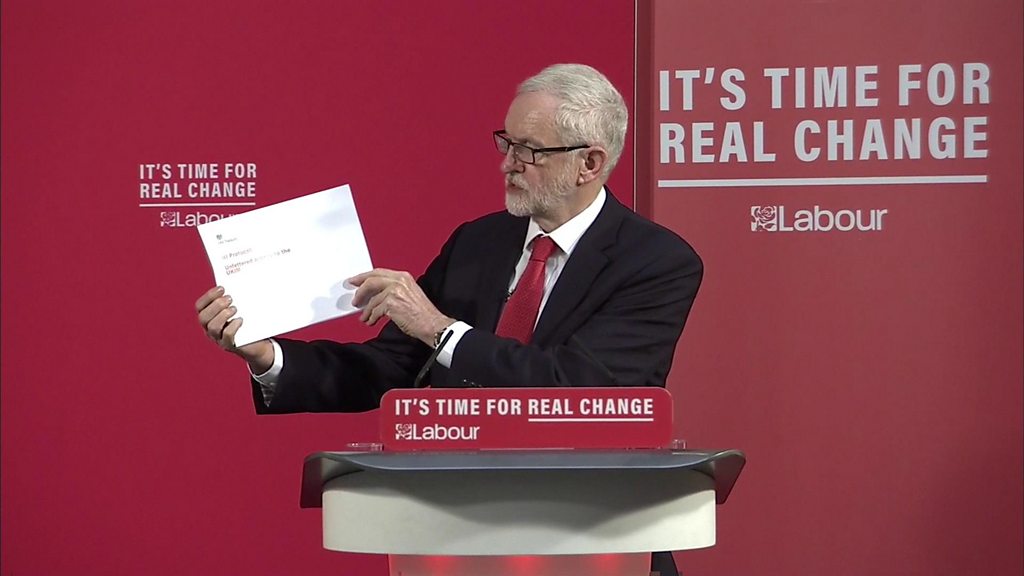 General election 2019: Johnson 'misrepresenting' Brexit deal, says Corbyn