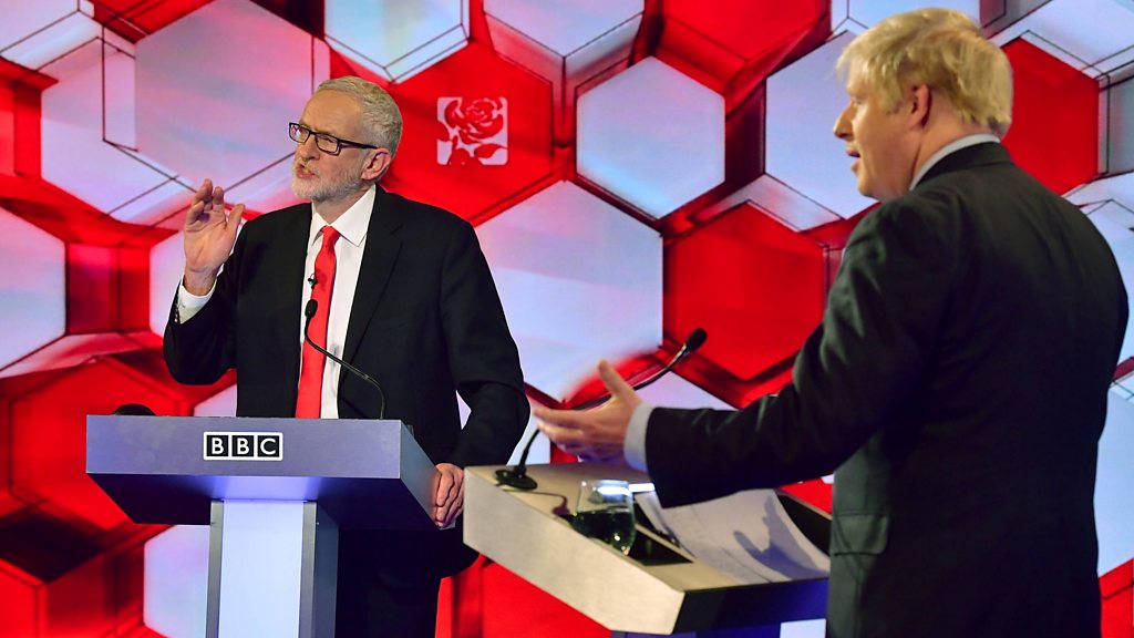 General election 2019: Boris Johnson and Jeremy Corbyn in TV debate