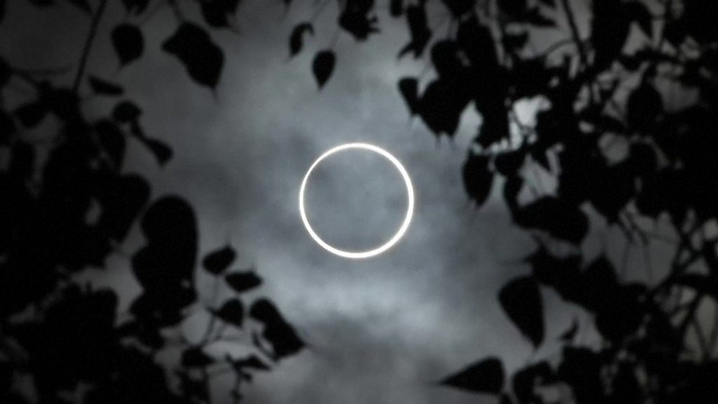 Annular Solar Eclipse Crowds In Asia Gather To See Ring Of Fire