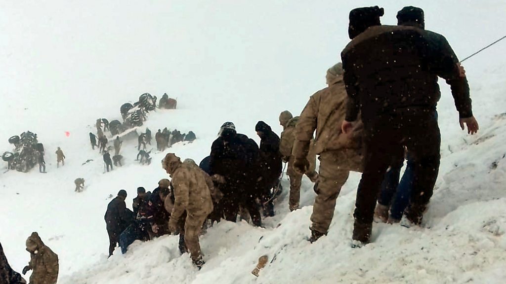 Second Turkey avalanche buries dozens of rescuers