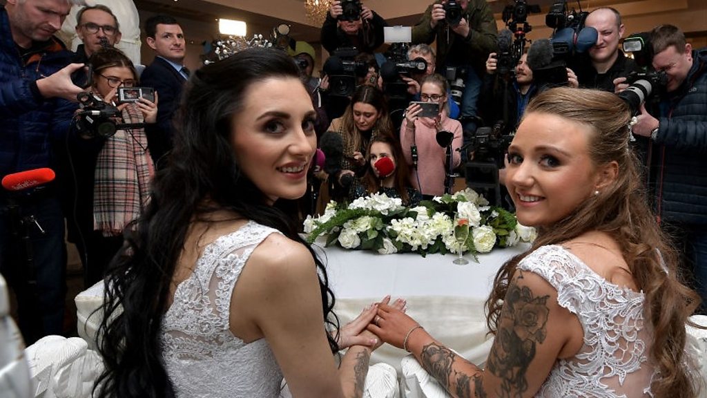 Same Sex Marriage Couple Make History As First In Ni Bbc News 5430