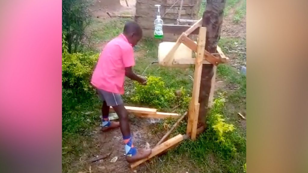 Coronavirus Nine Year Old Boy Come Up With Ogbonge Way To Wash Hand