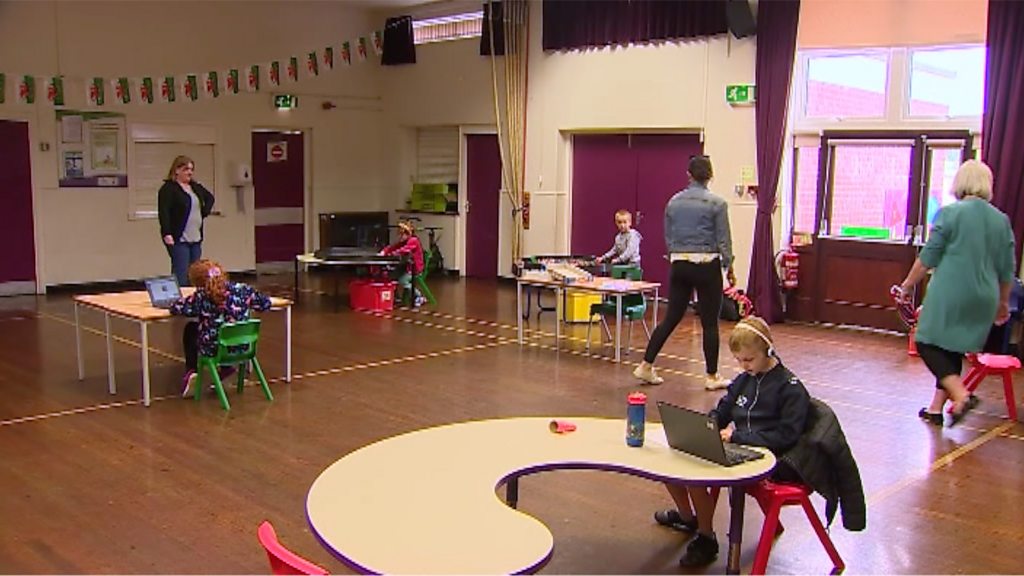Coronavirus: Pupils in Wales return to school after three months