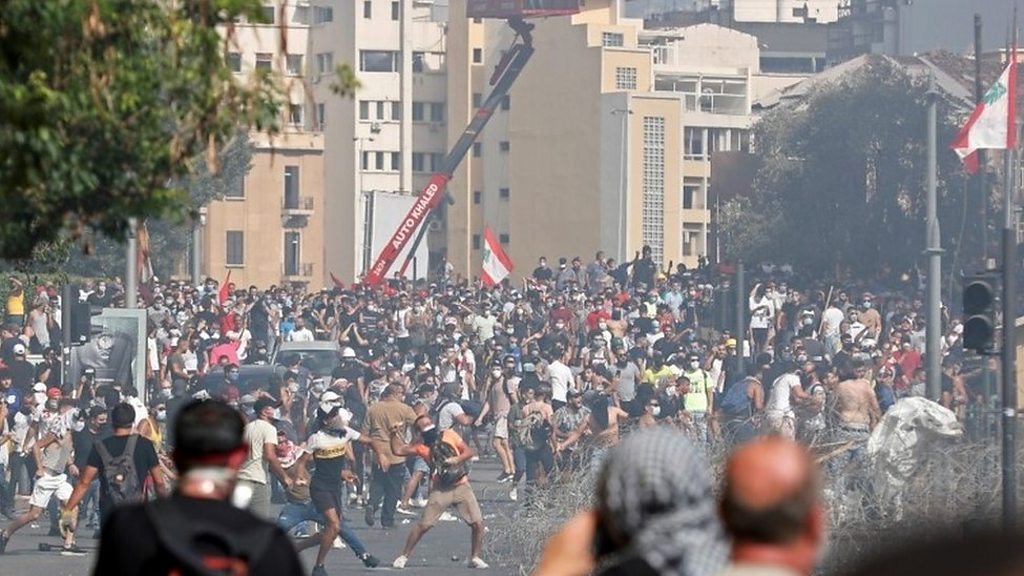 Angry Beirut protesters storm government buildings