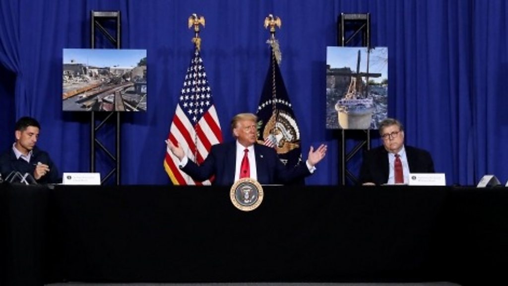 Jacob Blake: Trump visits Kenosha to back police after shooting