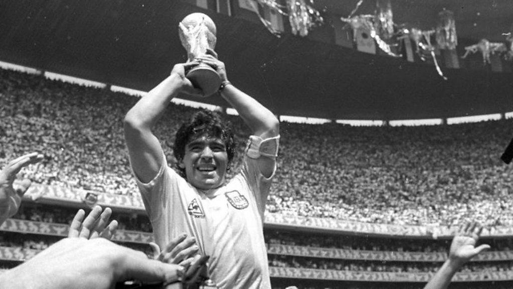 Diego Maradona: Argentina legend's 'Hand of God' shirt sells for £7.1m at  auction - BBC Sport