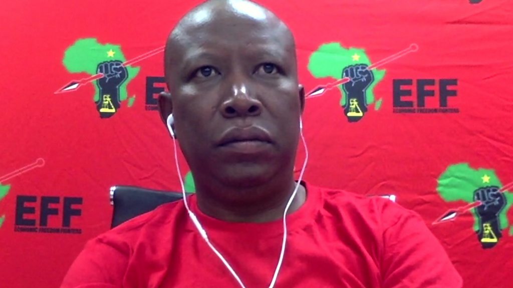 Julius Malema: South Africa opposition leader warns of impending uprising -  BBC News