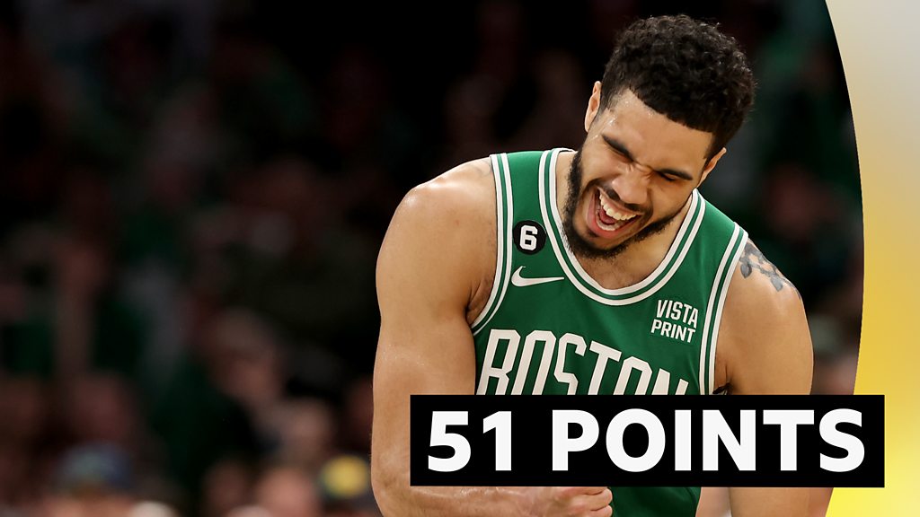 Jayson Tatum Boston Celtics Playoff Mode 51 signature points game