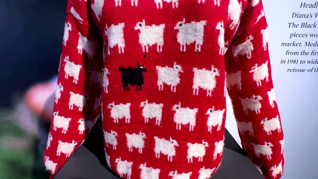 Lady Diana's sheep sweater sells for over a million dollars?