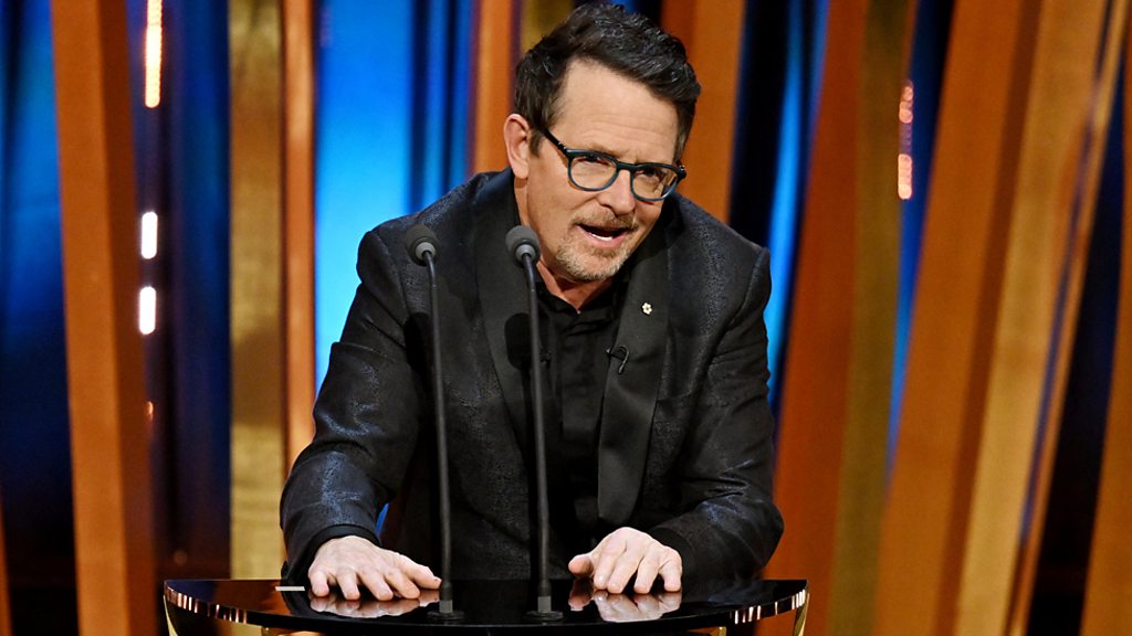 Michael J Fox brings people to tears in Baftas surprise appearance - BBC  News