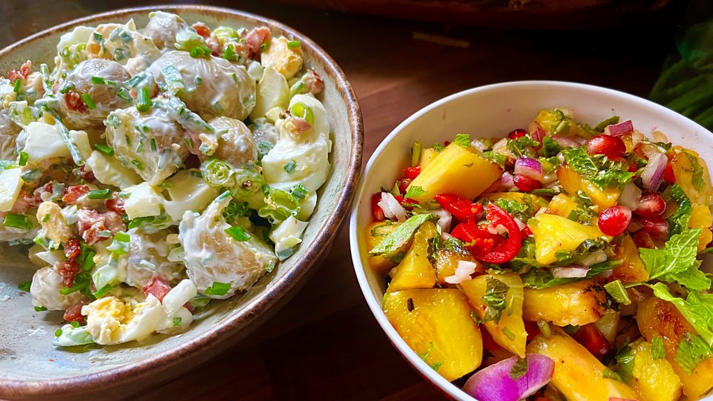 Ben Jackson on BBC Radio Leicester Food Thursday Charred pineapple