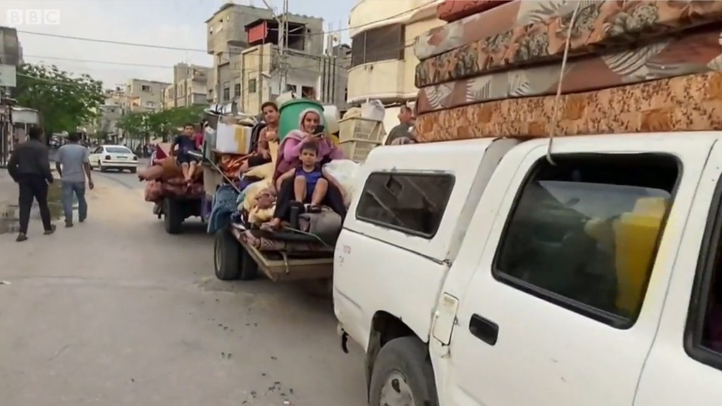 ラファの難民キャンプで攻撃続く、人々は行くあてもなく - BBCニュース