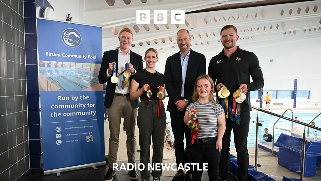 Behind the scenes of Prince William's Birtley pool visit - BBC Sounds