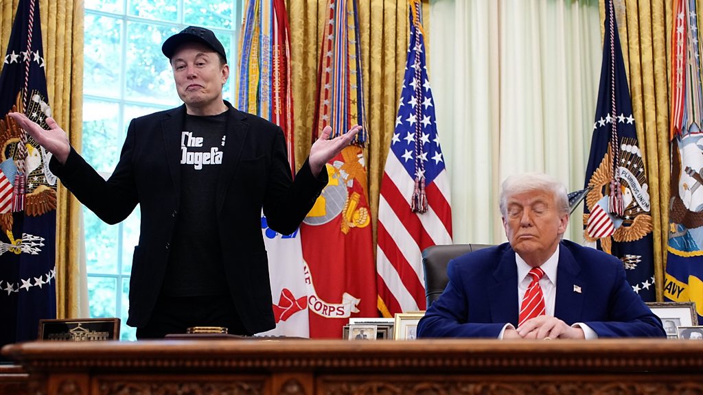 Trump and Musk trade insults as row explodes in public view