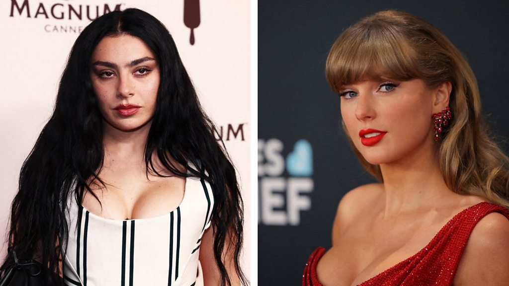Taylor Swift diss track Actually Romantic rumoured to be about Charli XCX - BBC News