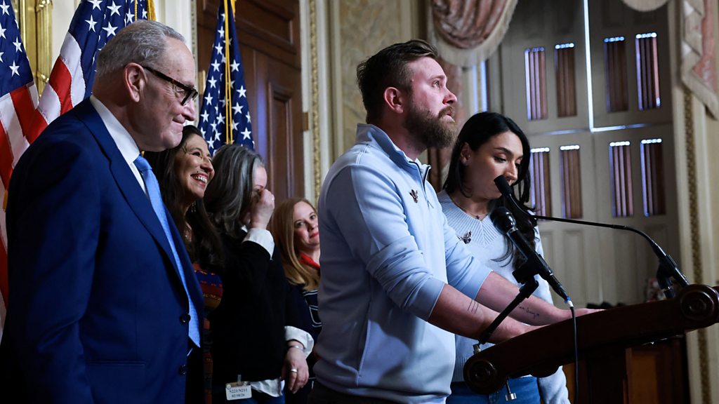 Article image for: Epstein survivors hold press conference