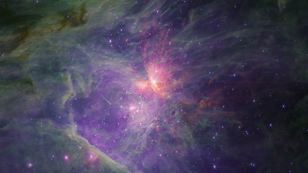 The Orion Nebula captured by the James Webb Space Telescope (Credit: Nasa/Esa/CSA/Mark McCaughrean/Sam Pearson)