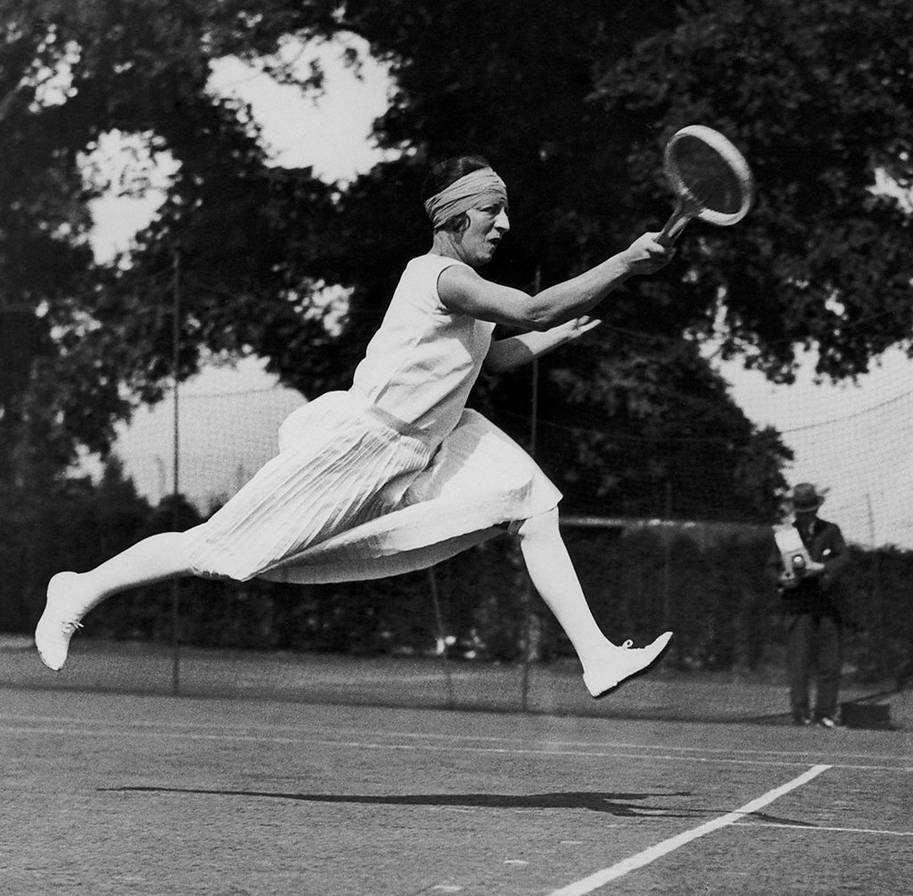 After her 1914 World Hardcourt Championship win at the age of 15, Lenglen was the youngest major champion in history (Credit: Getty Images)