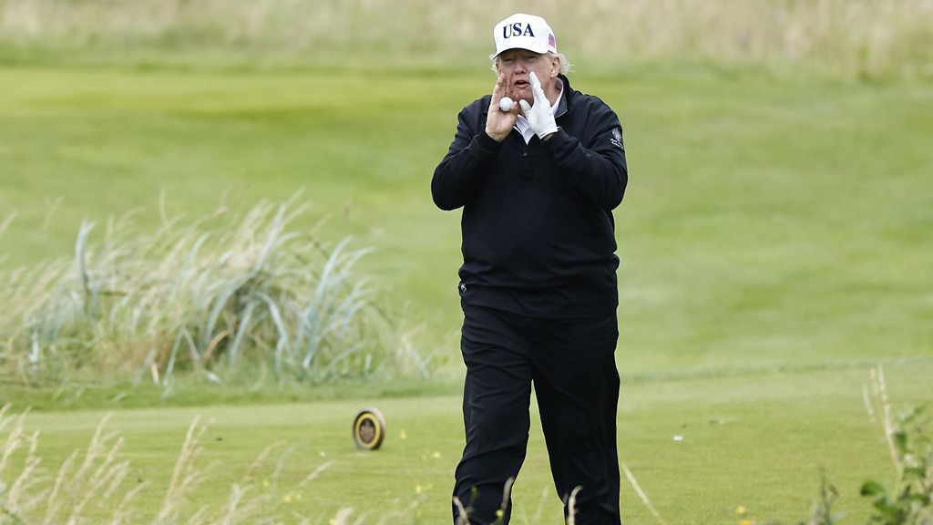Trump Golfs Before EU Talks: BBC Reports, Cites Linking Policy