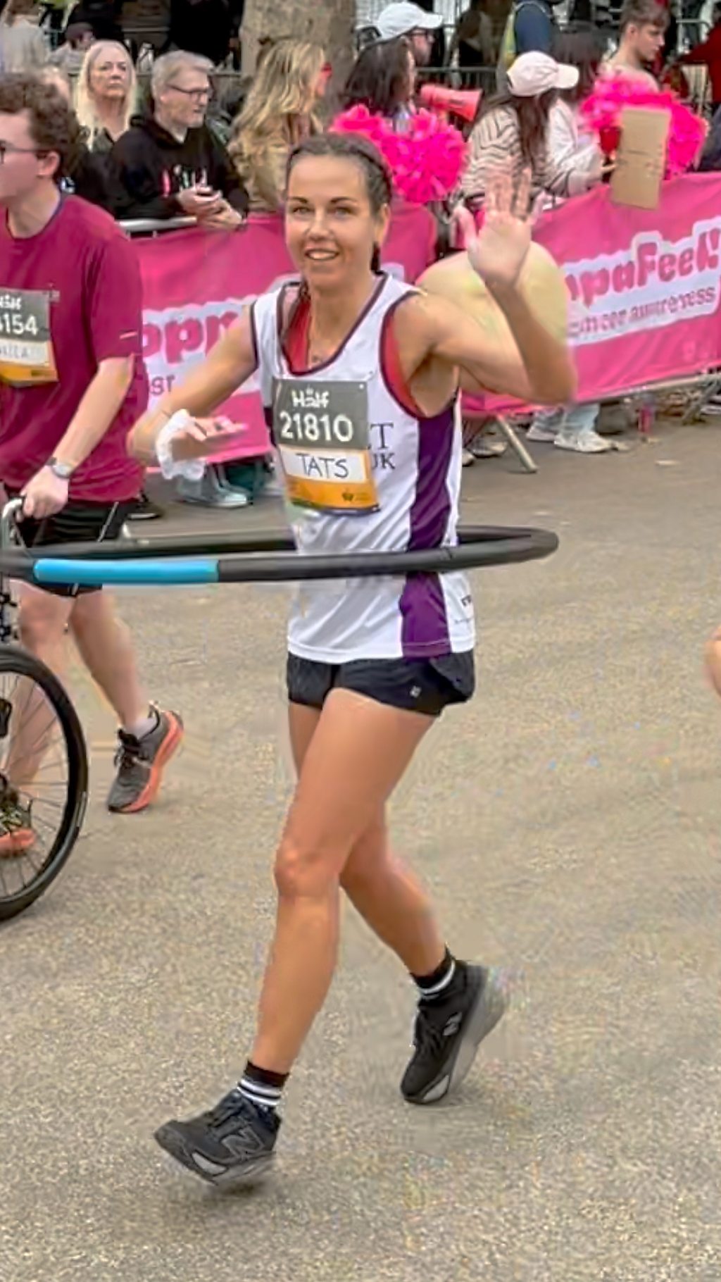 Half marathon hula hooper