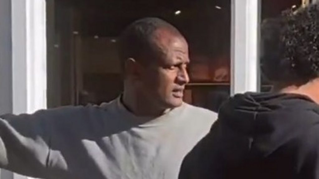 Watch: Video appears to show asylum seeker after accidental release from prison