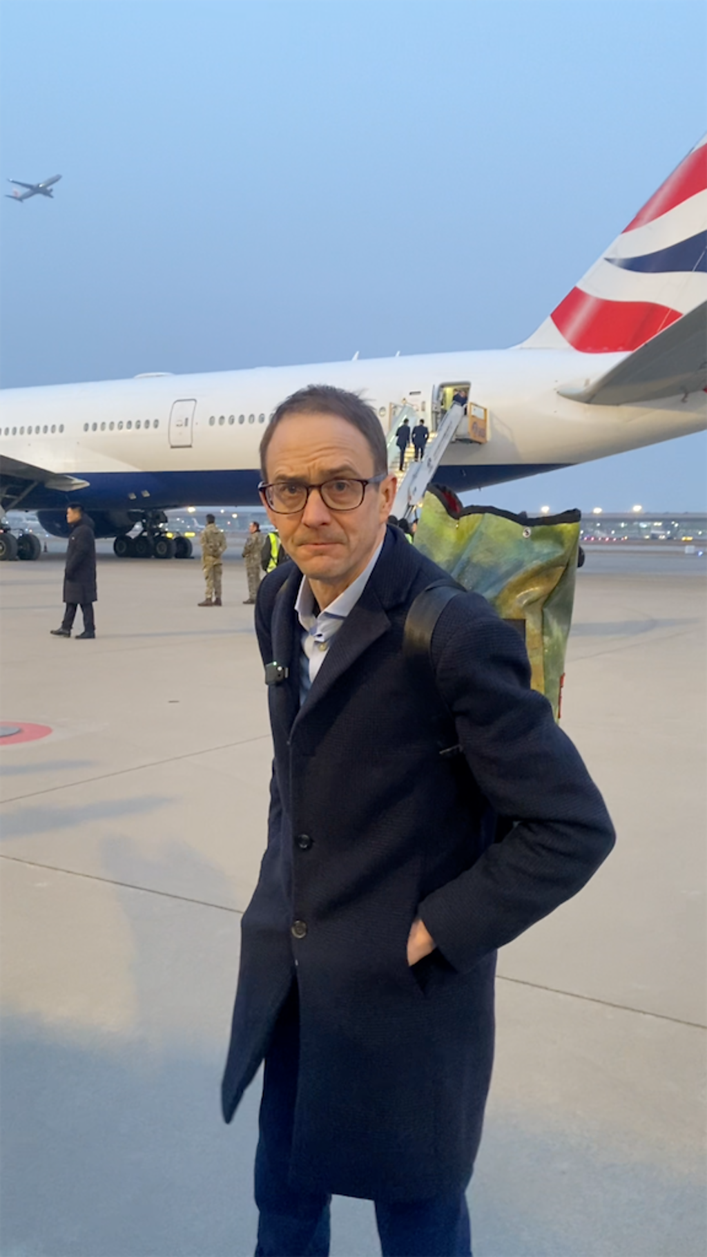 Chris Mason reports from the tarmac in Beijing
