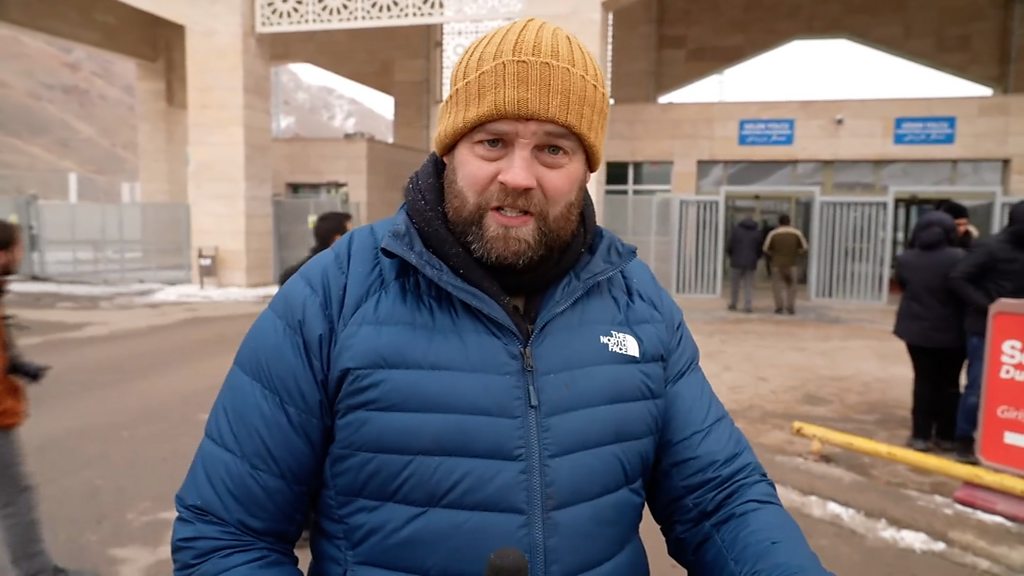 'This is war': BBC speaks to Iranians at Iran-Turkey border