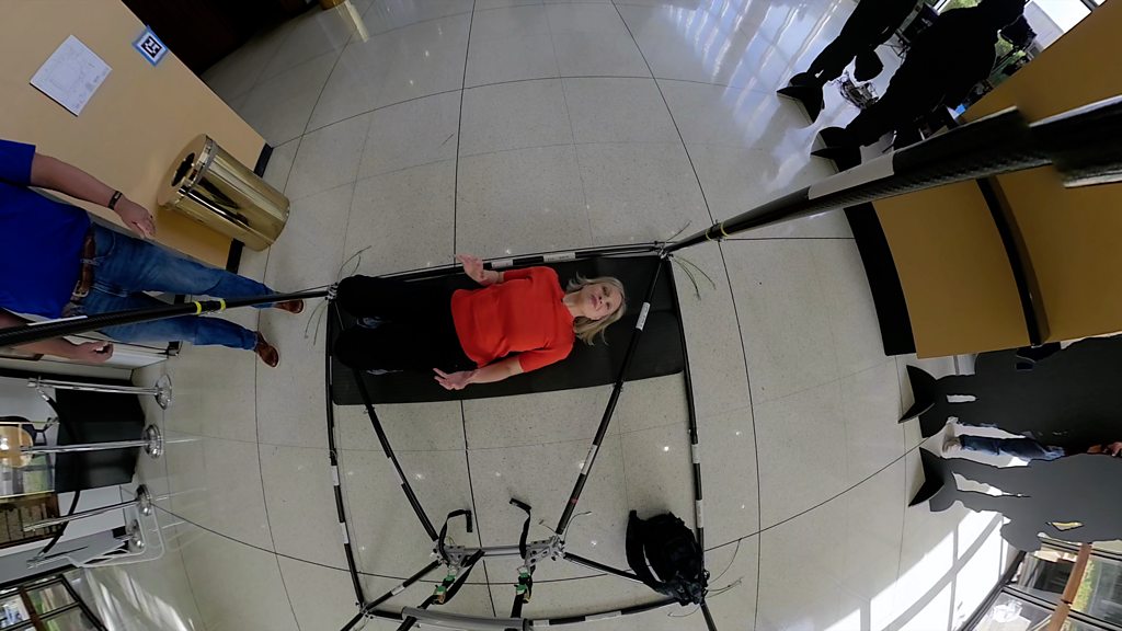 Trying the physical tests Artemis crew face back on Earth