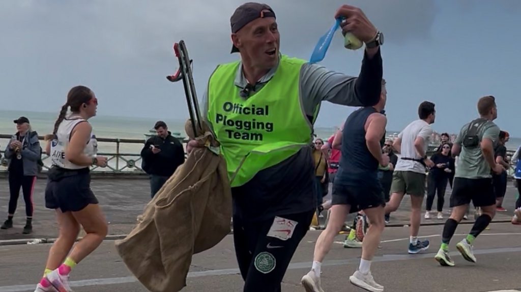 Plogging the Brighton Marathon