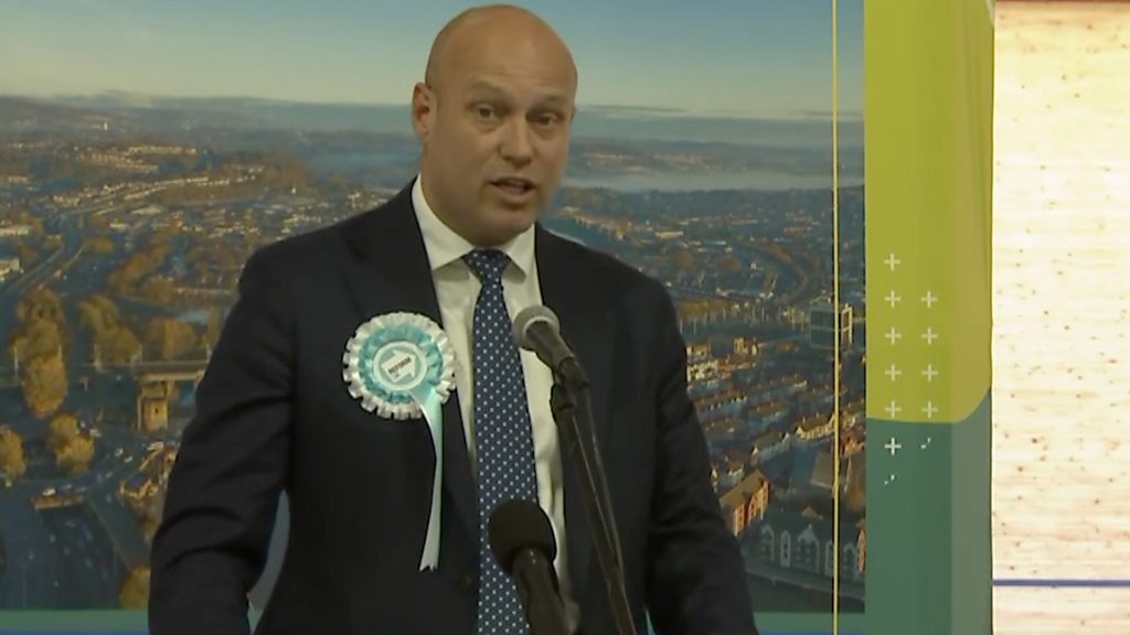 Reform Wales leader's speech after winning seat