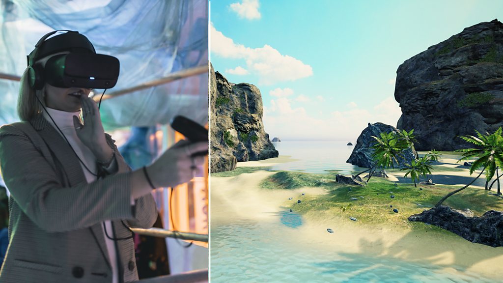 Explore a remote landscape scarred by human activity