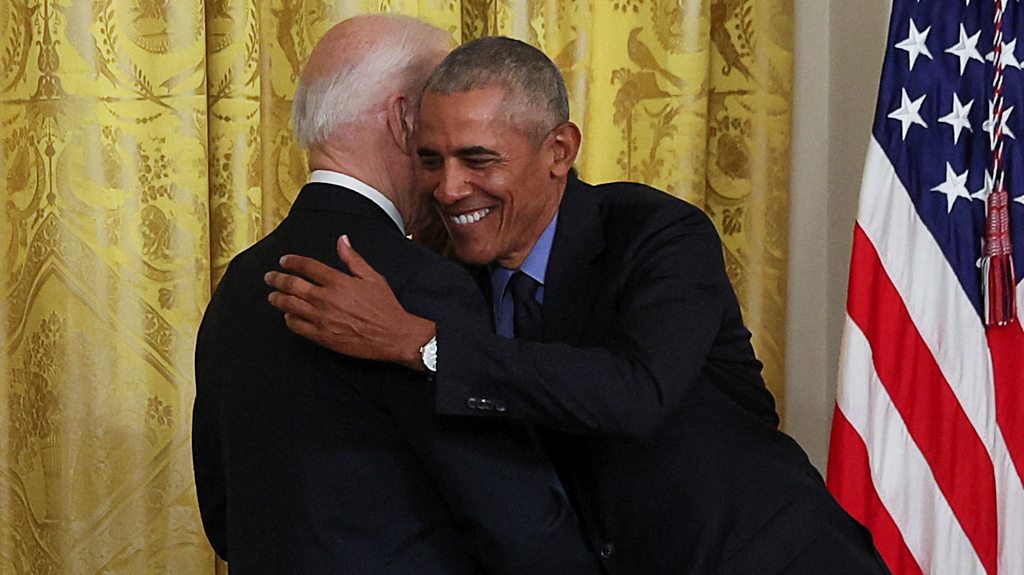 Obama jokes with 'Vice-President Biden' at White House