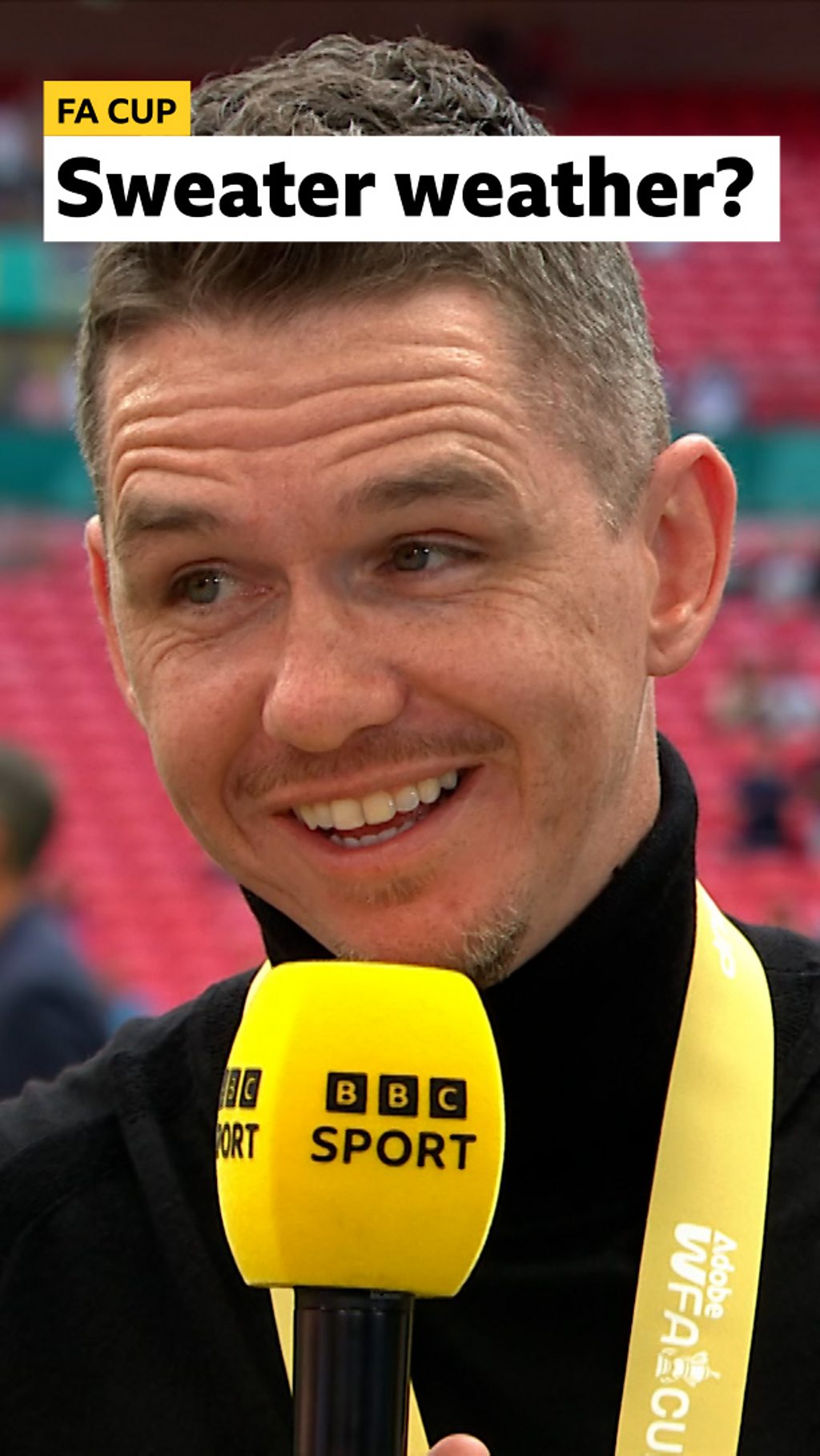 Marc Skinner being interviewed by BBC Sport