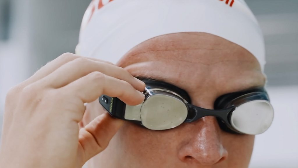 Testing out smart swim goggles for the Paris Games