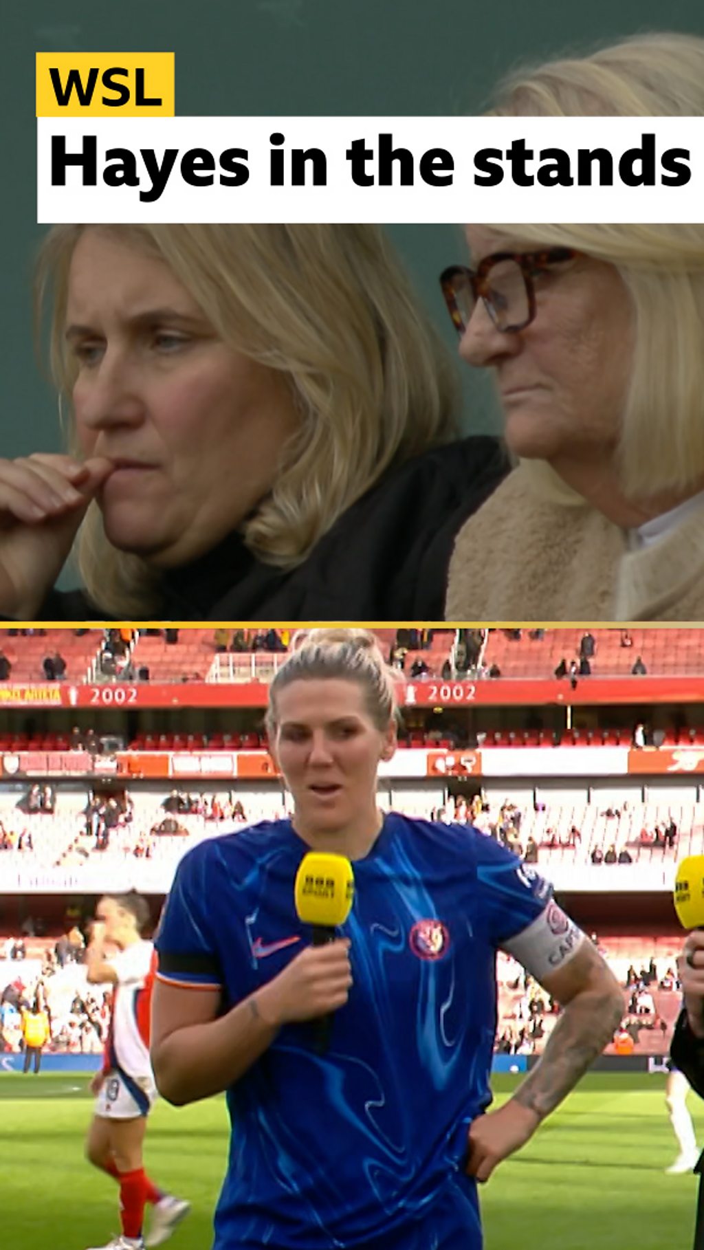 Emma Hayes and Millie Bright