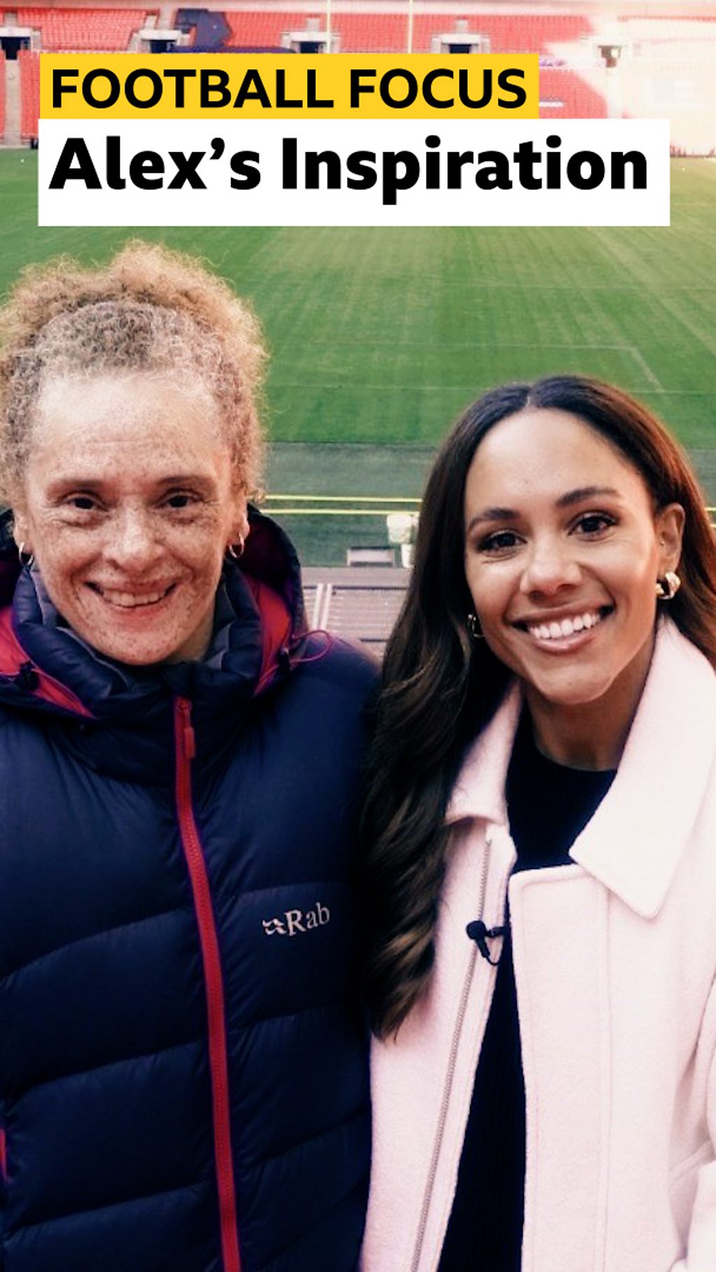 Alex Scott with Kerry Davis