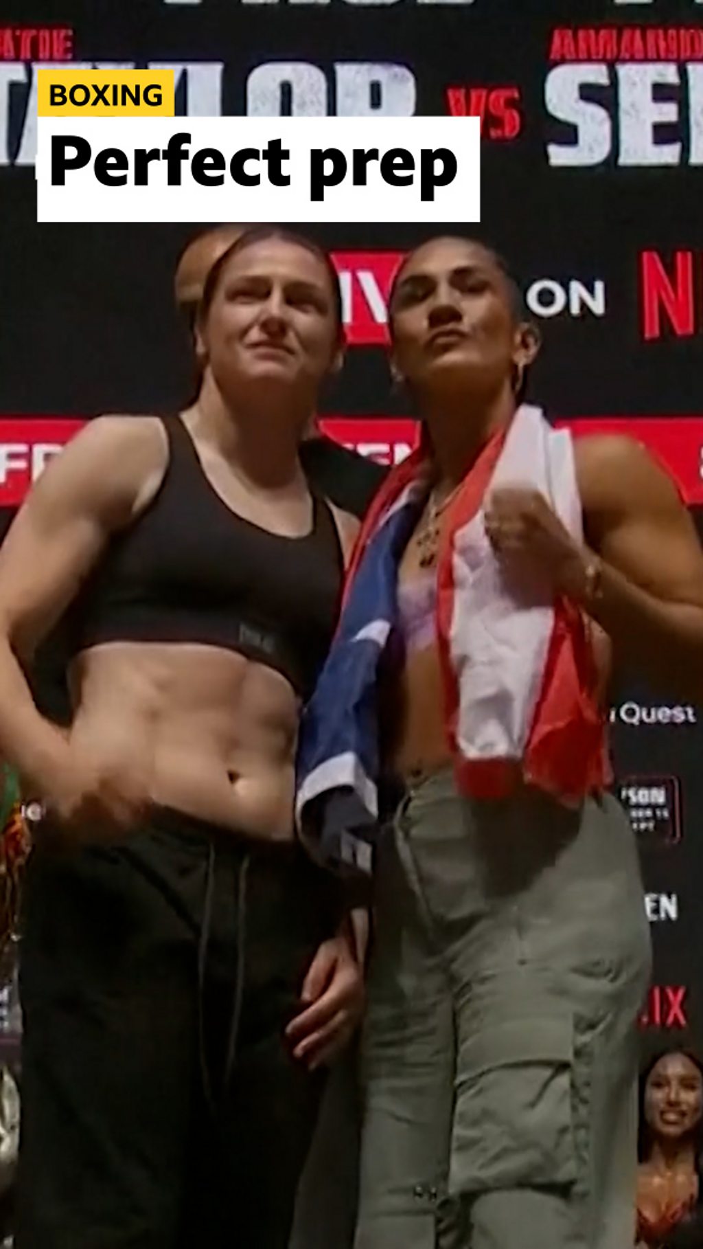 Katie Taylor and Amanda Serrano