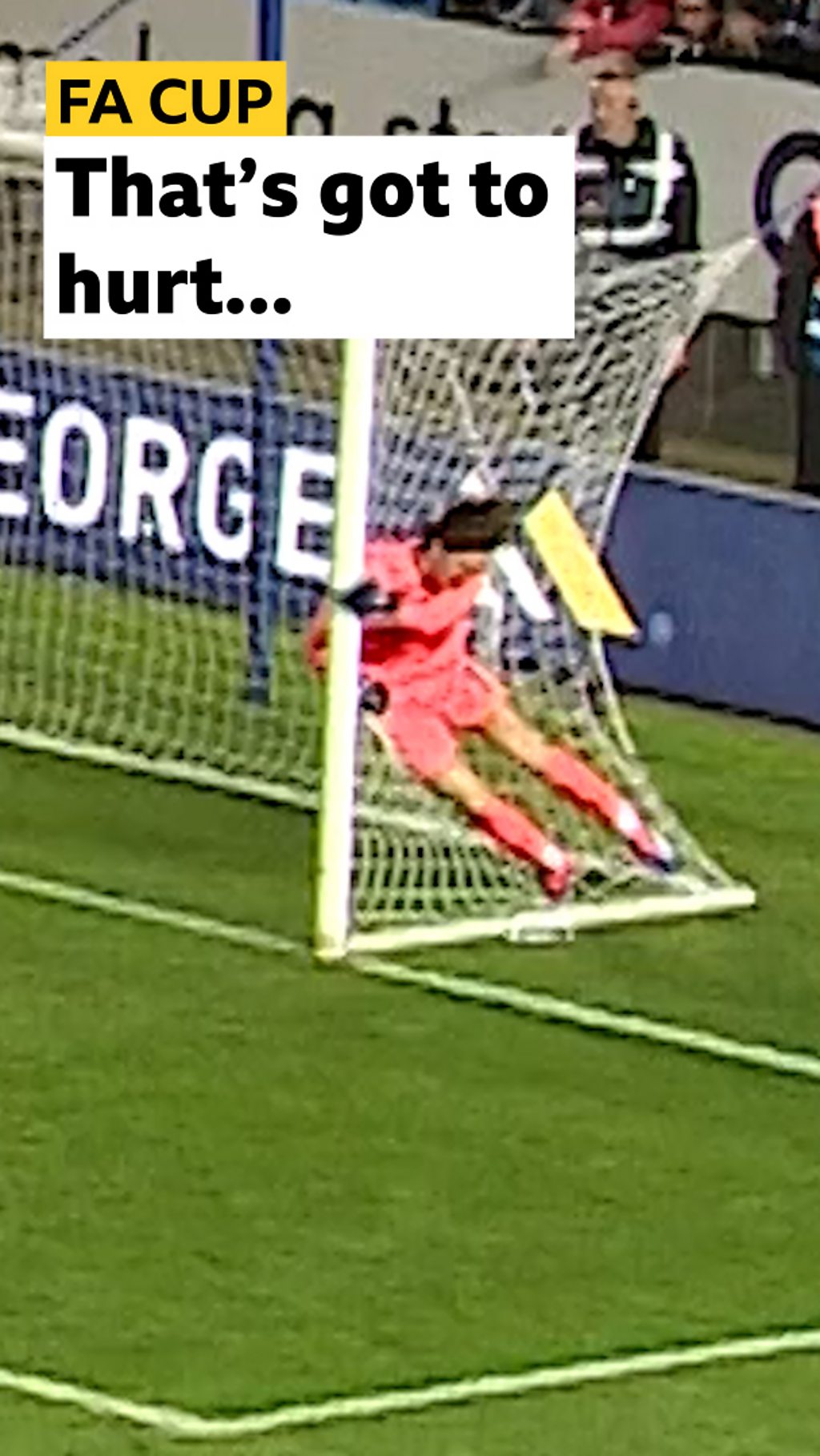 Watch as Peterborough United goalkeeper Nicholas Bilokapic concedes a howler against Notts County in the FA Cup second round