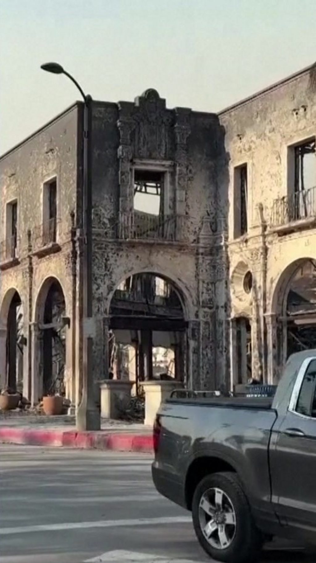 Before and after footage shows scale of damage