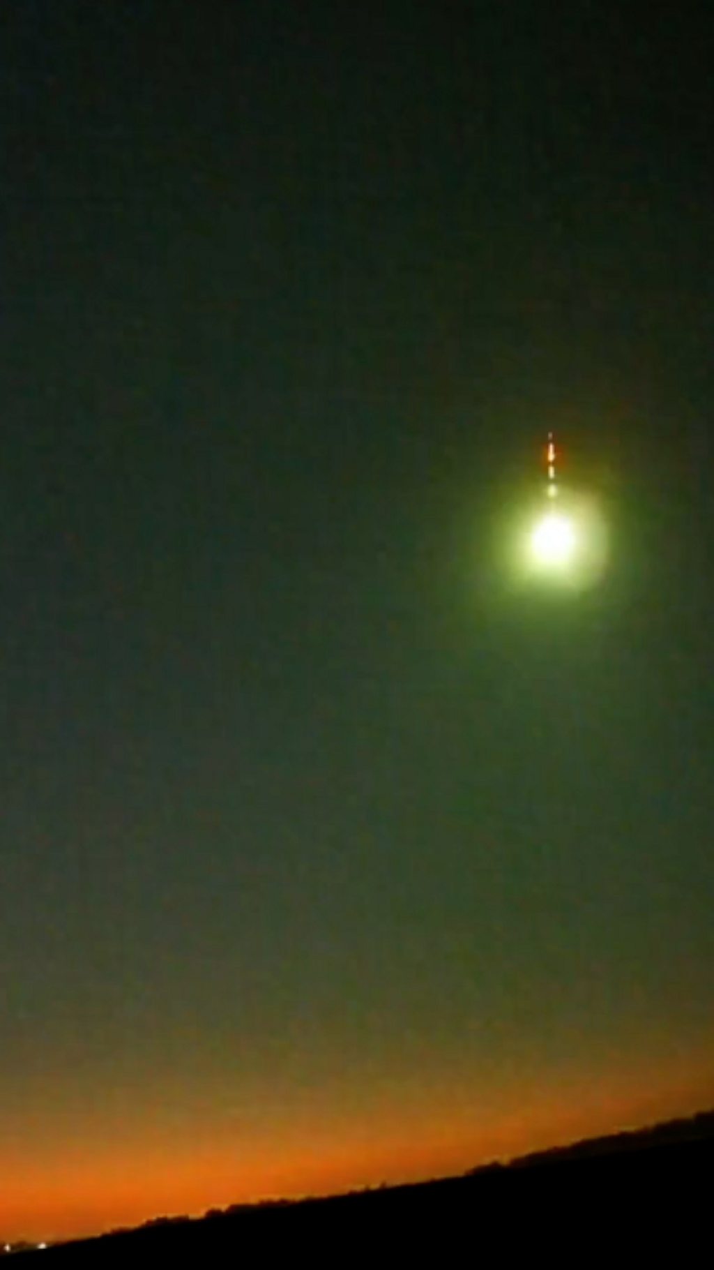 Метеор над Челябинской областью