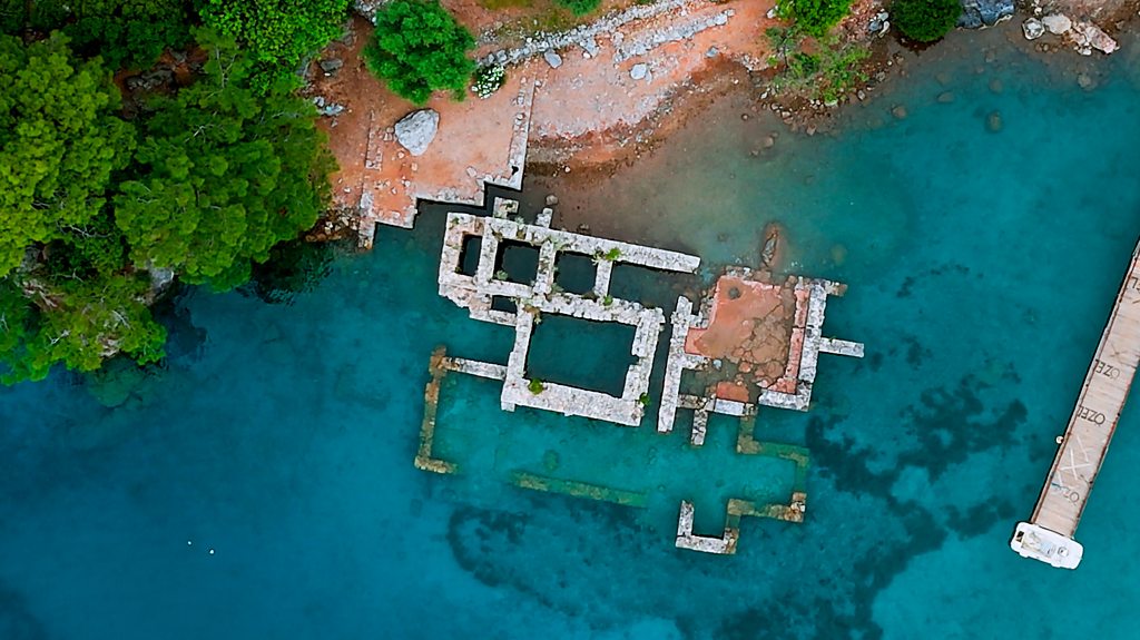 The majestic ancient ruins of Cleopatra's Bath