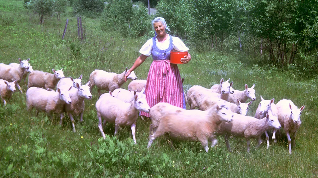 After settling in Vermont in the 1940s, Maria von Trapp embraced farm life with characteristic energy (Credit: von Trapp Family Lodge & Resort)