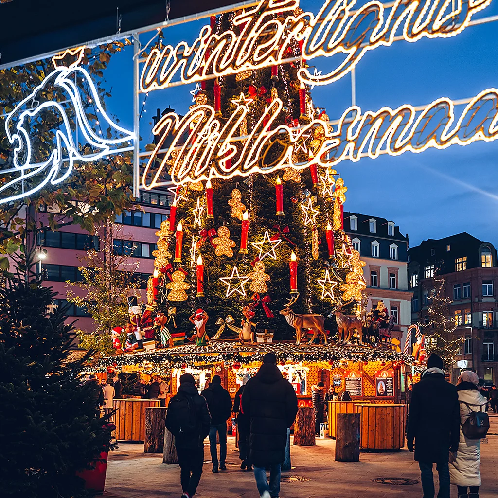 Luxembourg City's Winterlights festival transforms the capital into a winter wonderland (Credit: Sabino Parente/ Luxembourg City Tourist Office)
